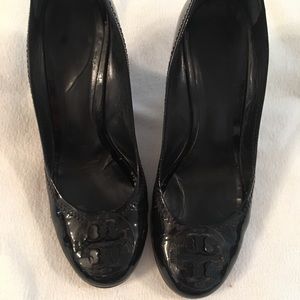 Tory Burch Black Wedges